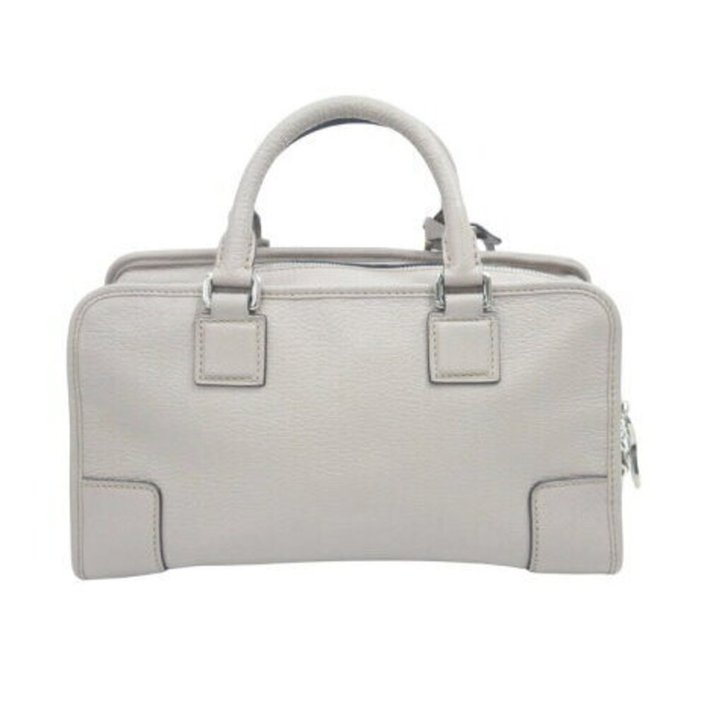 Loewe Handbag Crochet Amazona Tan Leather Beige Cadena